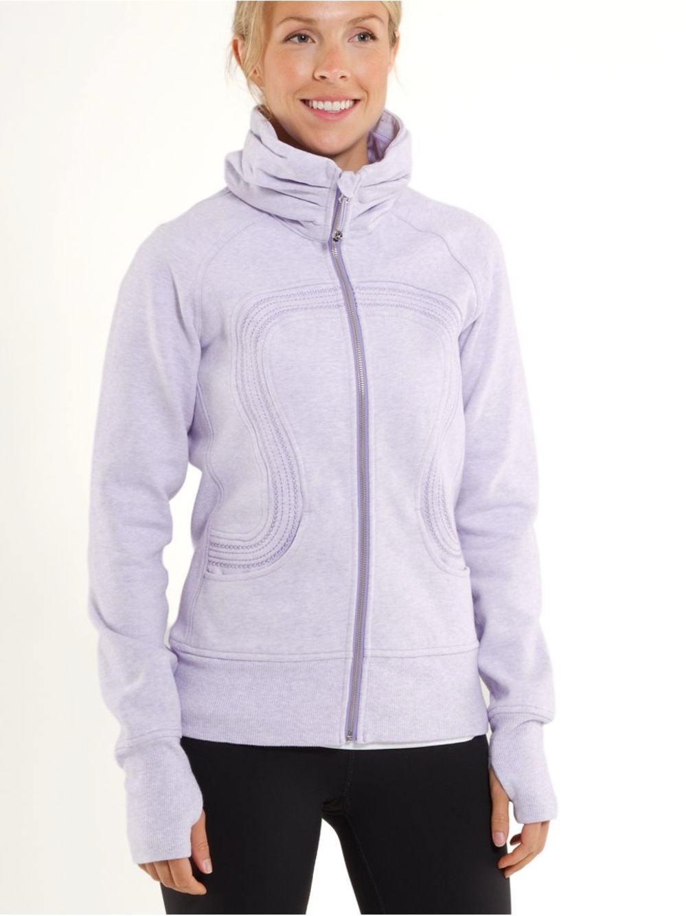 Lululemon Cuddle Up Jacket Heathered Lilac size 6